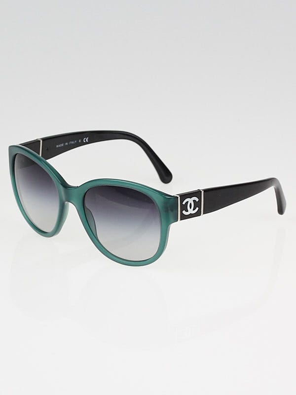 Chanel Green/Black Gradient Tint Sunglasses-5197-H