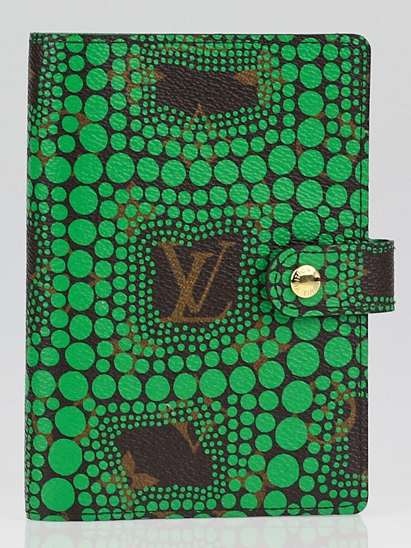 Louis Vuitton Yayoi Kusama Green Monogram Town Small Ring Agenda