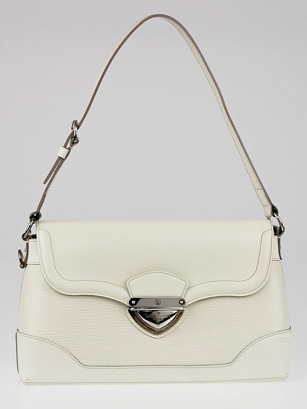 Louis Vuitton White Epi Leather Bagatelle PM Bag - Yoogi's Closet