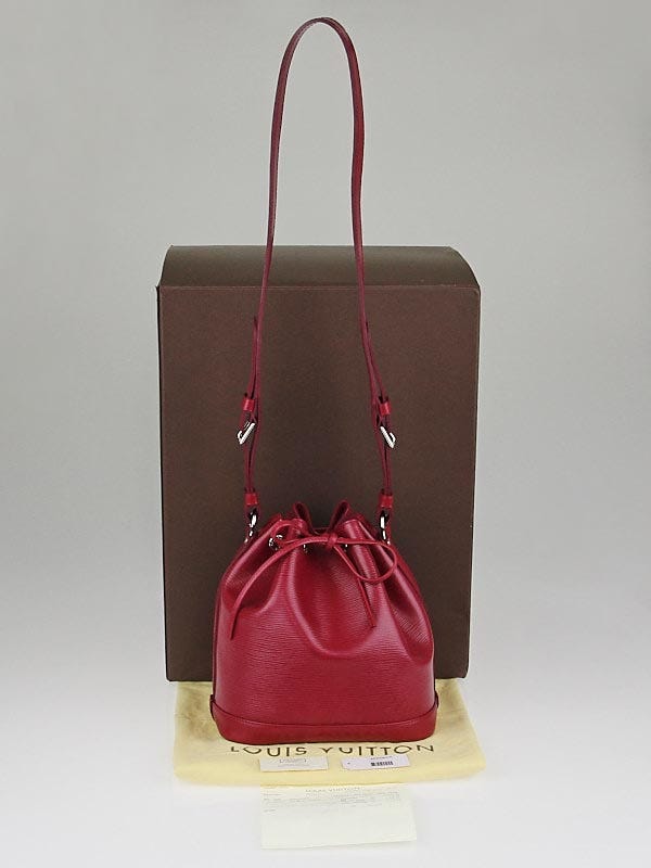 Louis Vuitton Red Epi Leather Petit Noe Bag - Yoogi's Closet