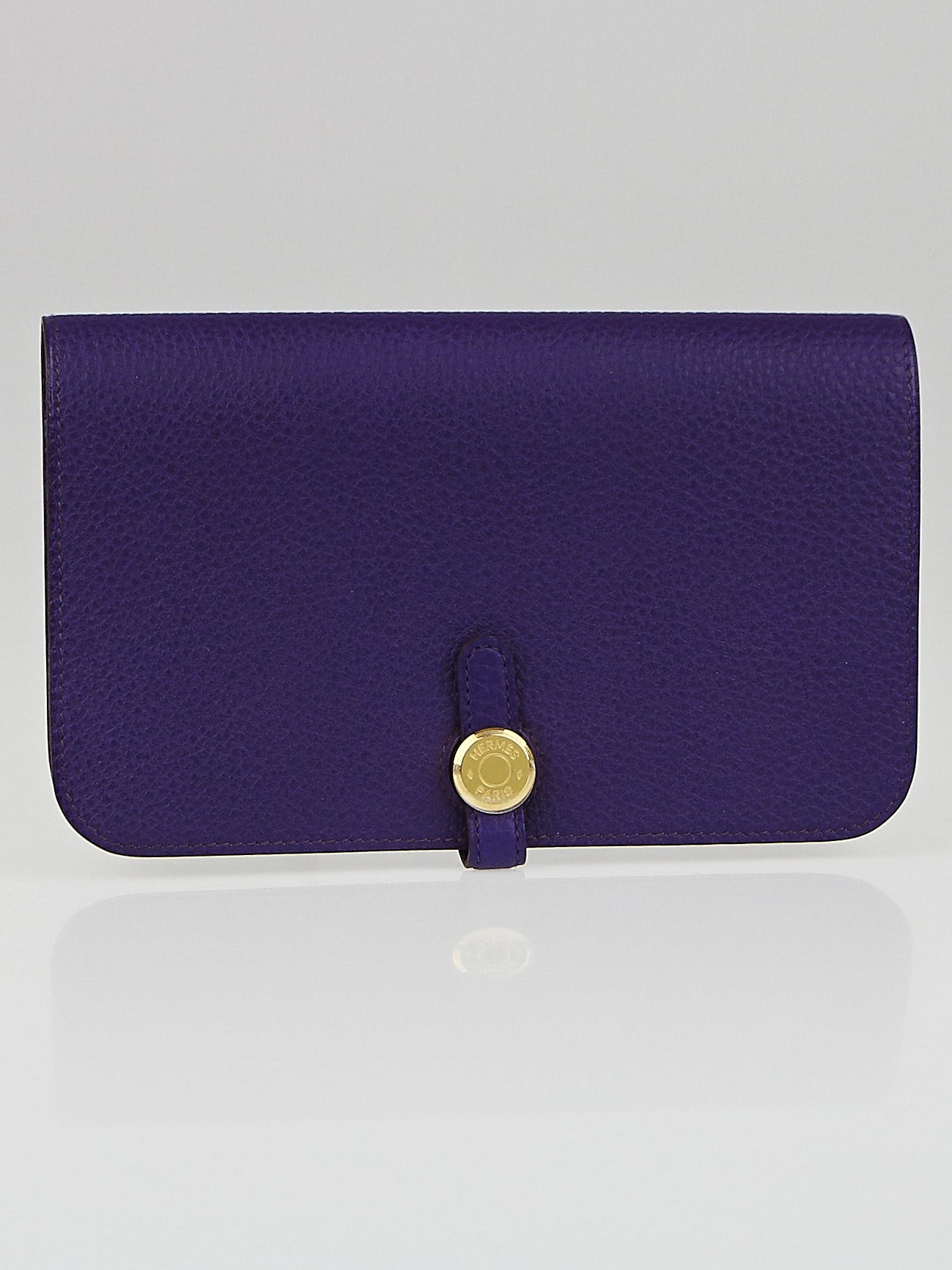 Hermes Purple Dogon Wallet