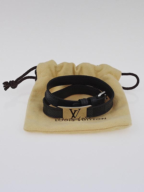 Louis Vuitton Damier Graphite Canvas Keep It Bracelet - Yoogi's Closet