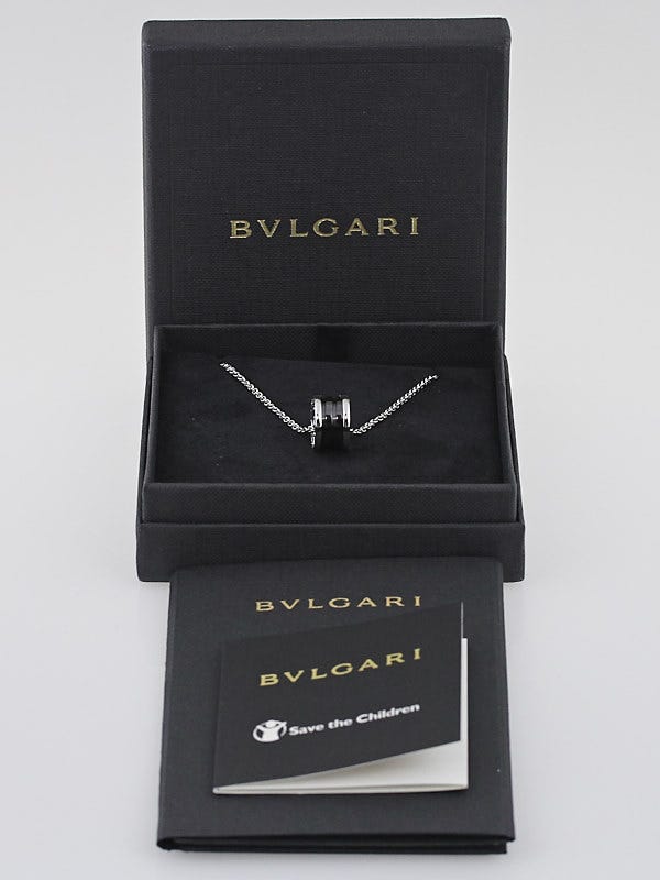 Silver Save the Children Necklace with Black Onyx,Rubies | Bulgari Official  Store