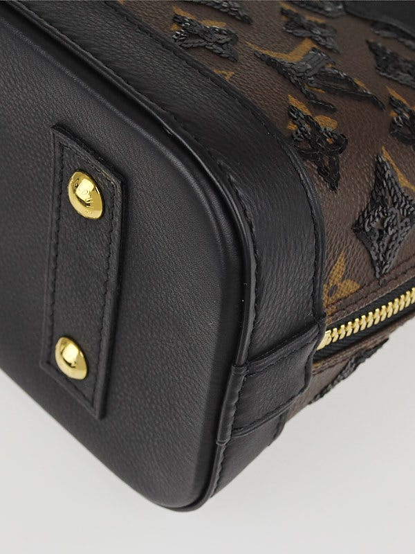 Louis Vuitton, Bags, Louis Vuitton Alma Handbag Limited Edition Monogram  Eclipse Sequins Bb Brown