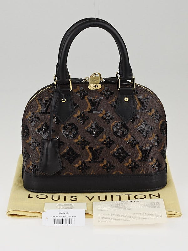 Louis Vuitton Monogram Eclipse Alma Sequin 2009 Limited Handbag
