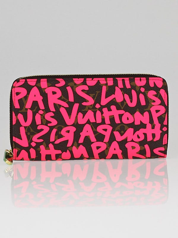 Louis Vuitton Pink Graffiti Stephen Sprouse Limited Edition Zippy
