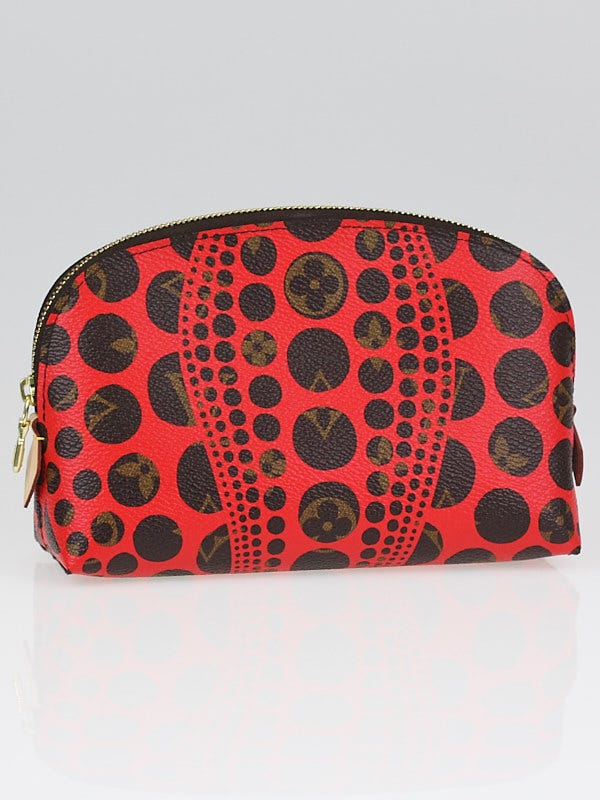 Louis Vuitton Limited Edition Yayoi Kusama Red Monogram Pumpkin Dots Cosmetic Pouch 
