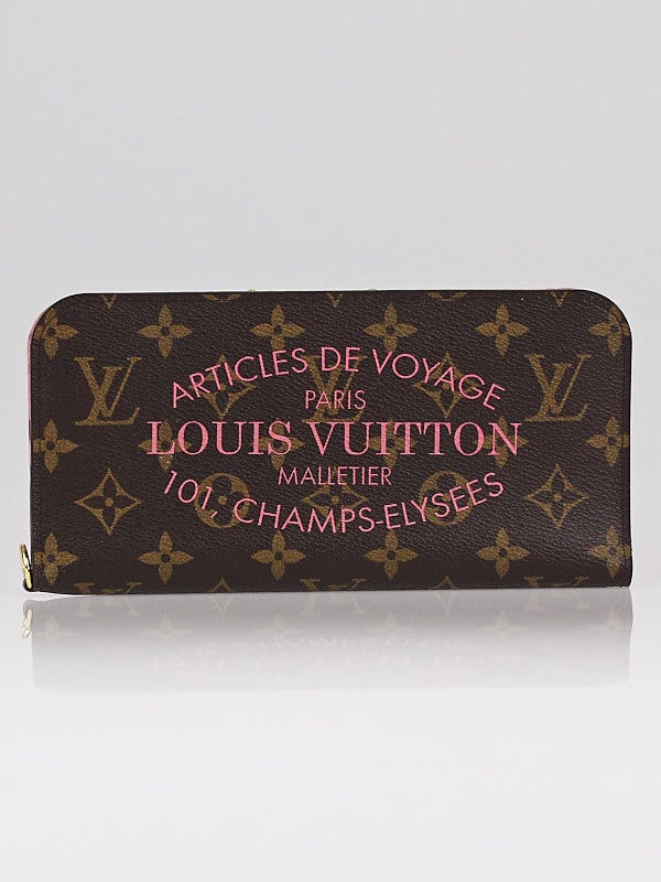Louis Vuitton Limited Edition Rose Velours Monogram Ikat Insolite Wallet