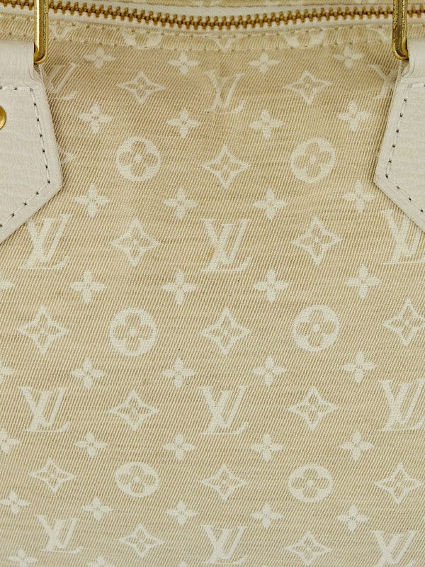 Louis Vuitton Louis Vuitton Speedy 30 White Dune Mini Lin Monogram