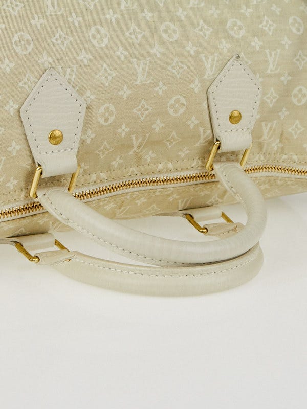 Auth Louis Vuitton Speedy 30 Classic Monogram Mini Line Dune Canvas Handbag