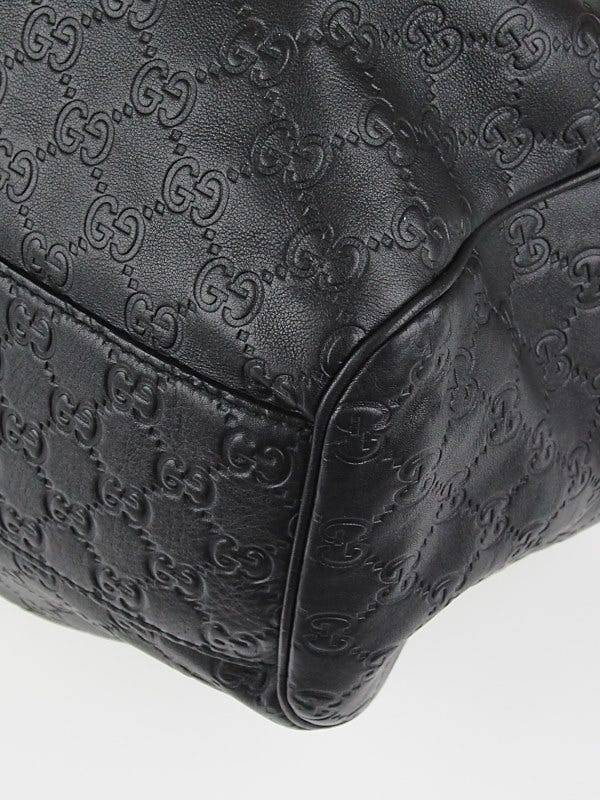 Gucci Black Guccissima Leather Large Sukey Tote Bag | Yoogi's Closet