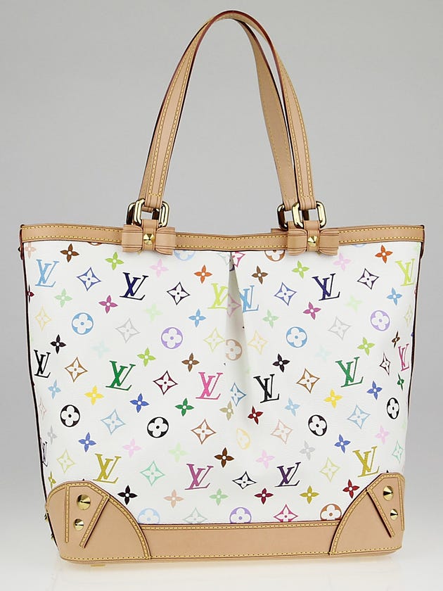 Louis Vuitton White Monogram Multicolore Sharleen MM Bag