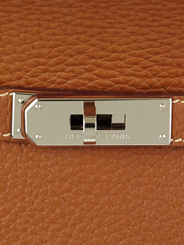 Jypsiere leather crossbody bag Hermès Gold in Leather - 23902341