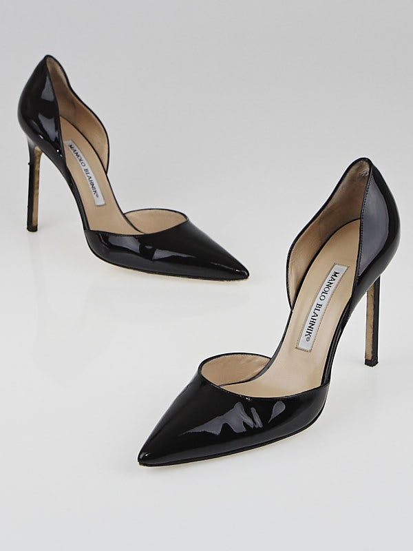 MANOLO BLAHNIK - MANOLO BLAHNIK /PATENTエナメルローファー