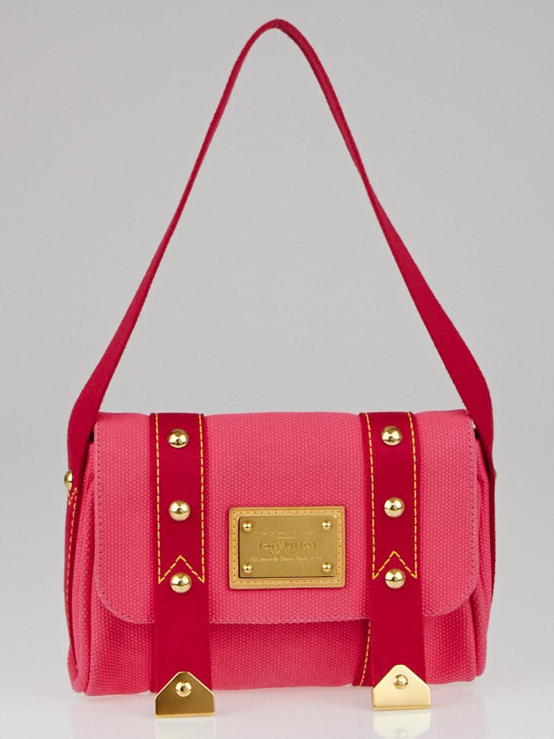 Louis Vuitton Pink Canvas Antigua Sac Rabat Bag - Yoogi's Closet
