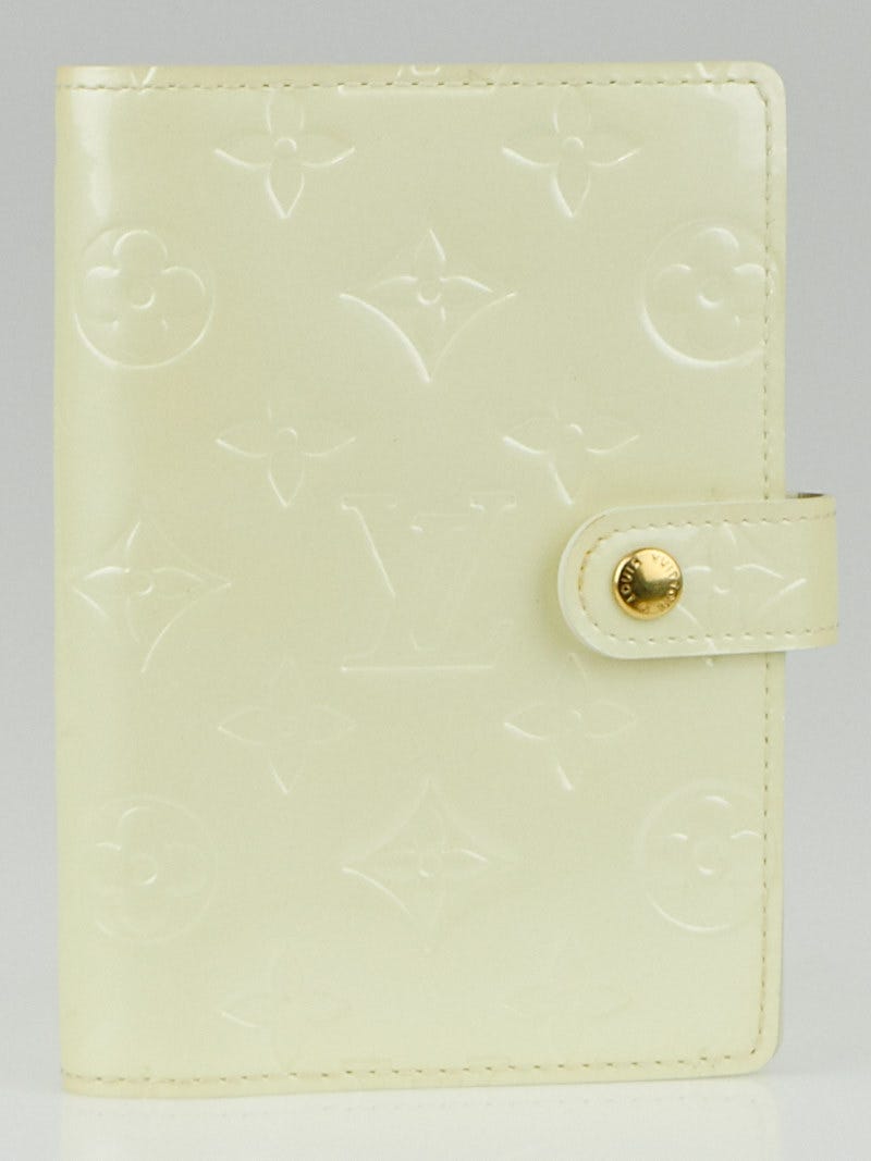 Louis Vuitton Perle Monogram Vernis Small Agenda Notebook