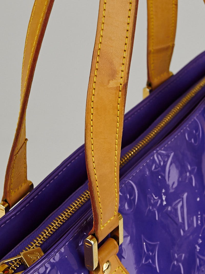 2005 Louis Vuitton Purple Monogram Vernis Houston Tote Bag - Louis