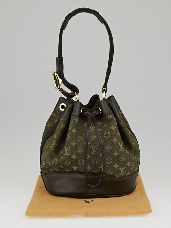 Louis Vuitton Khaki Monogram Mini Lin Noelie Bag - Yoogi's Closet