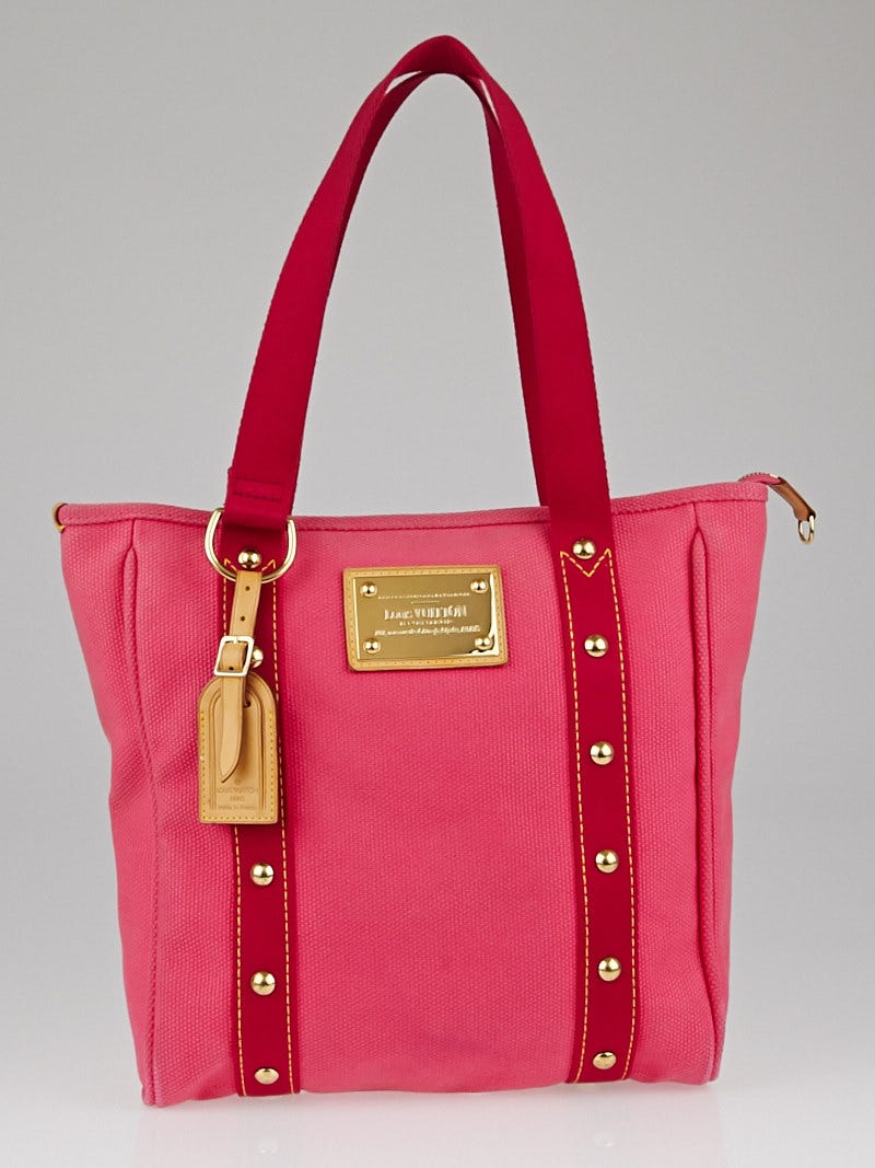 Louis Vuitton Limited Edition Pink Toile Canvas Antigua Cabas MM