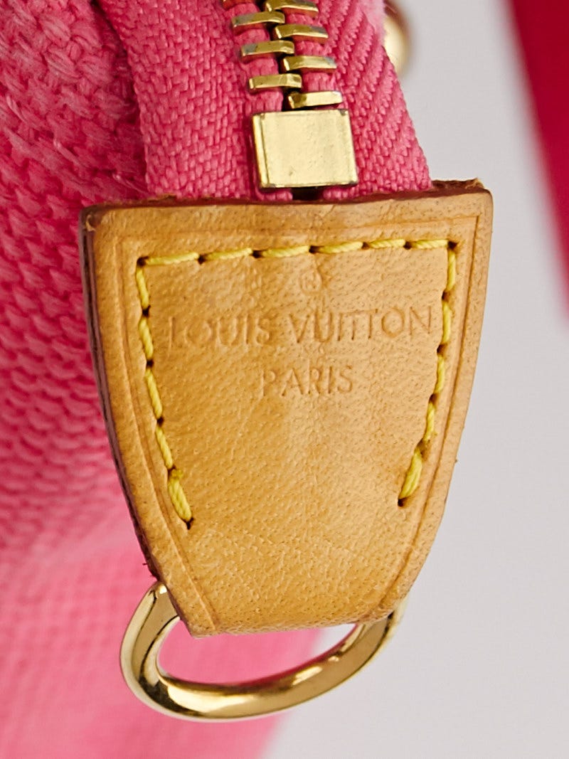 Louis Vuitton Red & Pink Canvas Antigua Cabas PM QJB0QF0ERF000
