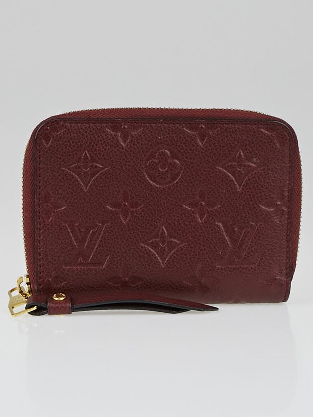 Louis Vuitton Flamme Monogram Empreinte Leather Secret Compact Wallet
