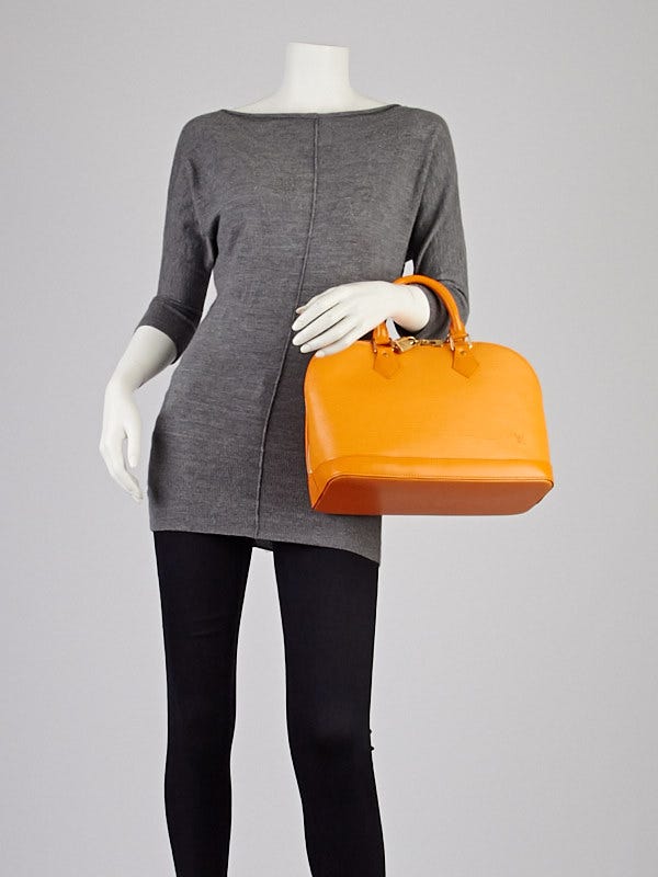 Louis Vuitton Alma Handbag Epi Leather PM Orange 2385888