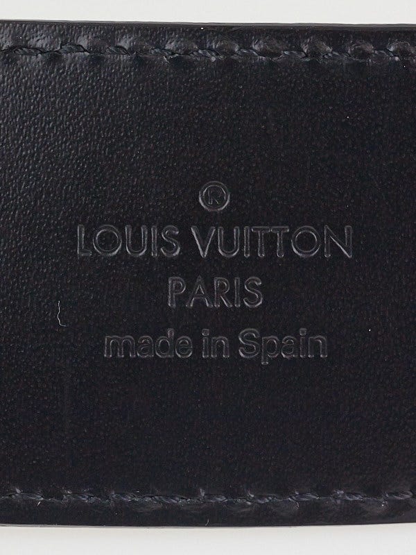 Louis Vuitton Damier Graphite LV Initiales Belt Size 85/34 - Yoogi's Closet