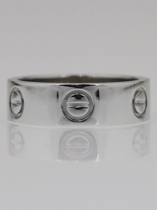 Cartier Platinum LOVE Ring Size 5.25/50