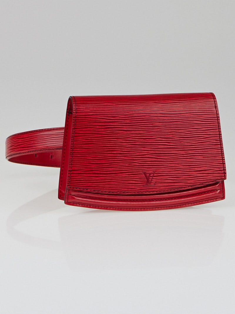 Red Louis Vuitton Epi Tilsitt Belt Bag