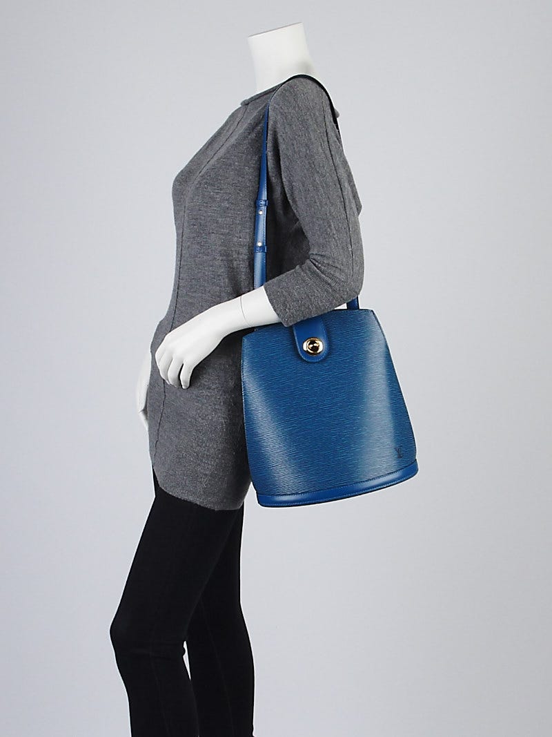 Louis Vuitton Cyan Blue Epi Leather Large Noé Bucket Bag