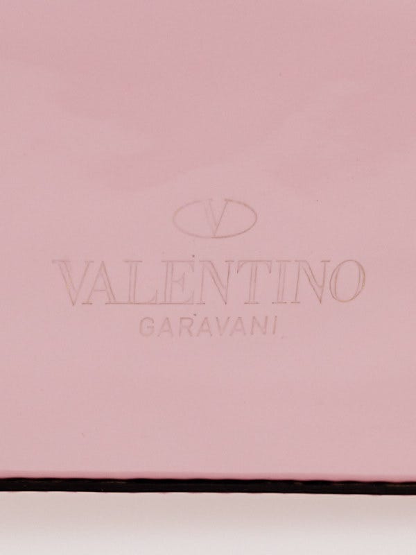 Valentino Garavani Pink Patent Dome Bow Bag Yoogi's Closet