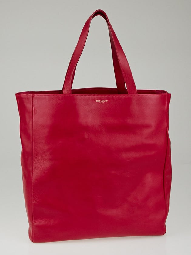 Yves Saint Laurent Hot Pink Calfskin Leather Classic Medium Museum Tote Bag