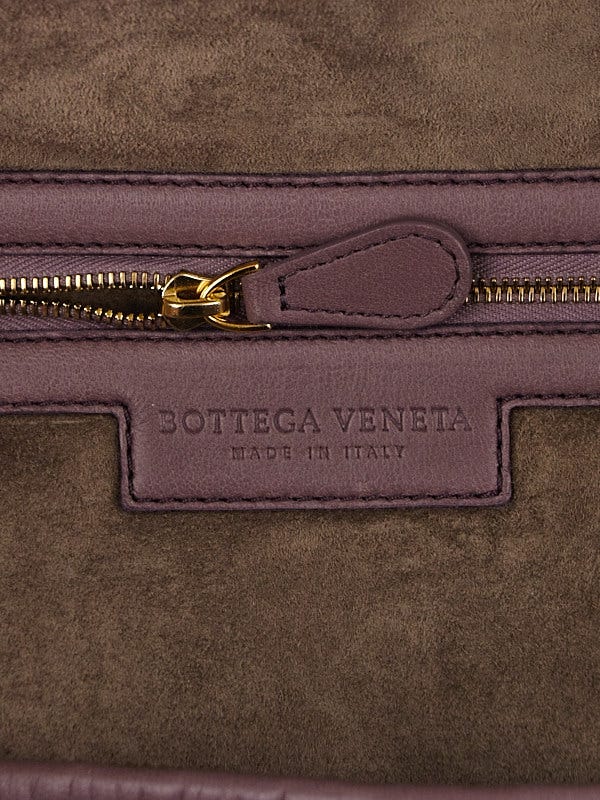 Bottega Veneta Lilac Intrecciato Woven Nappa Leather Large Veneta Hobo Bag  - Yoogi's Closet