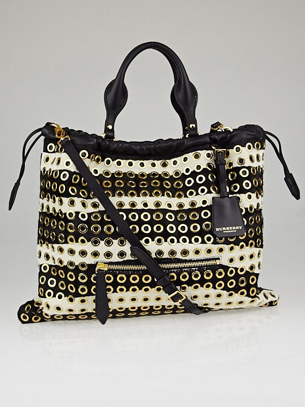 Burberry grommet hot sale tote