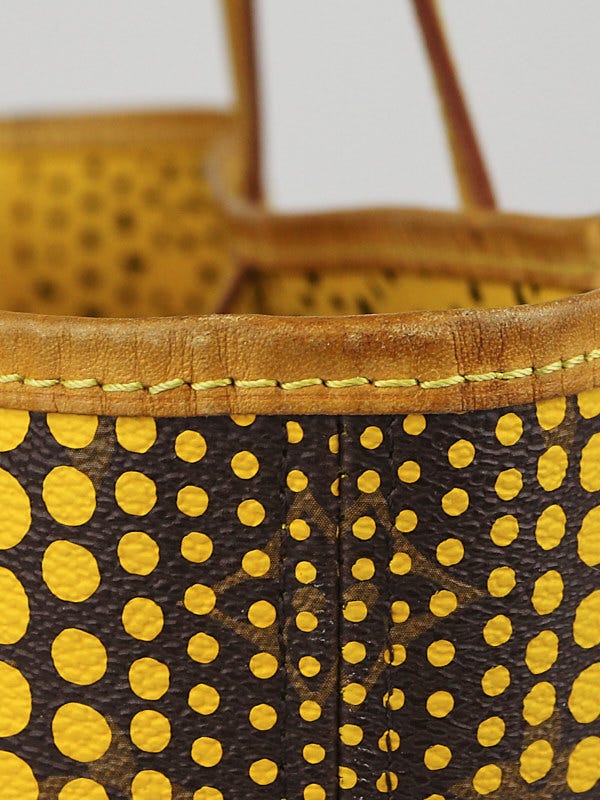 Limited Edition Yayoi Kusama x Louis Vuitton Yellow Neverfull MM ○ Labellov  ○ Buy and Sell Authentic Luxury