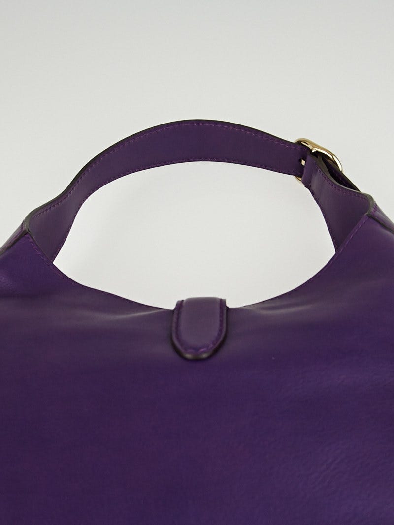Gucci - Authenticated Jackie Vintage Handbag - Suede Purple for Women, Very Good Condition