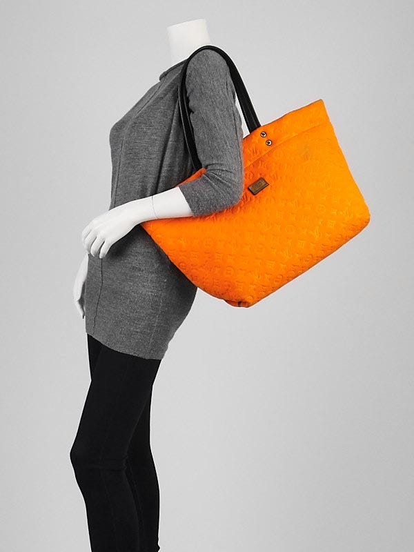 Louis Vuitton Scuba Monogram Embossed Neoprene Tote MM - Orange