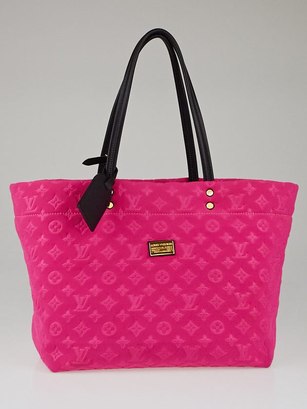 Louis Vuitton Limited Edition Fuchsia Monogram Neoprene Scuba MM Tote Bag