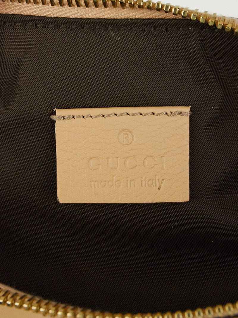 Gucci グッチ★Interlocking G Heart Pochette Gucci Beige/Bronze GG Canvas Interlocking GG Heart Pochette