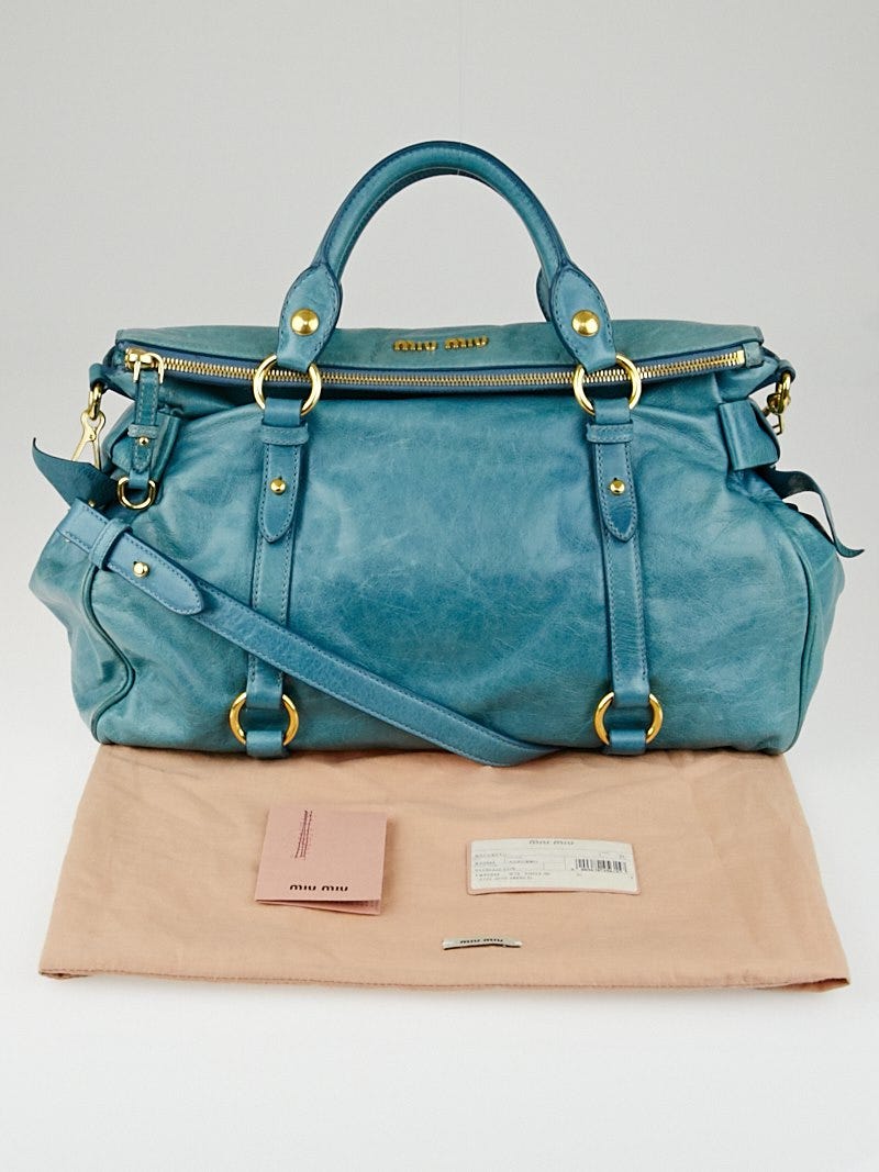 Miu Miu Vitello Lux Bow Satchel Review - YouTube