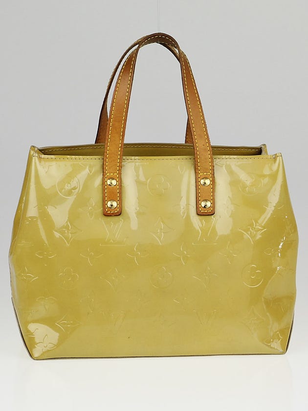Louis Vuitton Lime Yellow Monogram Vernis Reade PM Bag