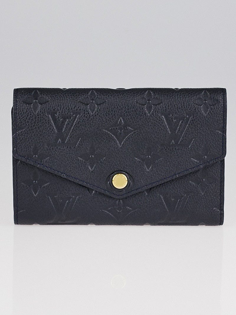 Louis Vuitton Black Monogram Empreinte Leather Curieuse Compact Wallet -  Yoogi's Closet