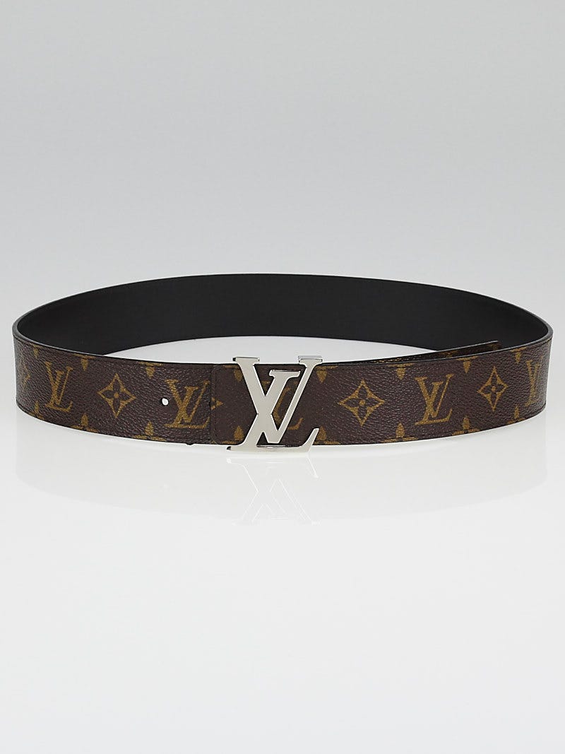 Louis Vuitton - LV Initials 35mm Reversible Belt - Monogram Canvas - Grey - Size: 85 cm - Luxury