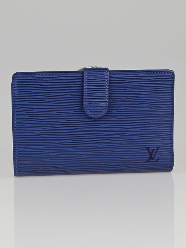 Louis Vuitton Myrtille Blue Epi Leather Porte Feuille Vienoise French Purse Wallet