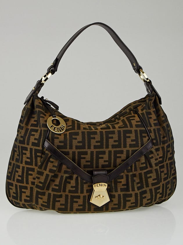 Fendi Tobacco Zucca Print Canvas 'Zucca Chef' Hobo Bag - 8BR646