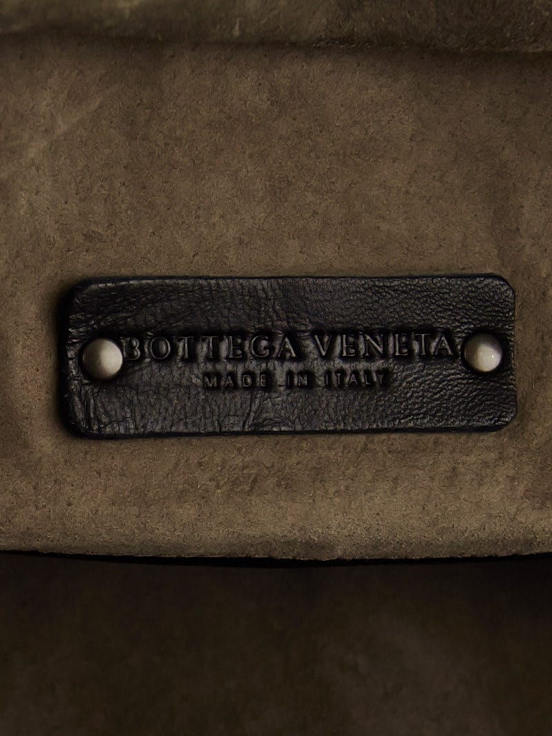 【美品は本日発送】BOTTEGA VENETAブラックパッチワークレザーバッグ 0400021113648_DARKGREENVINTAGE