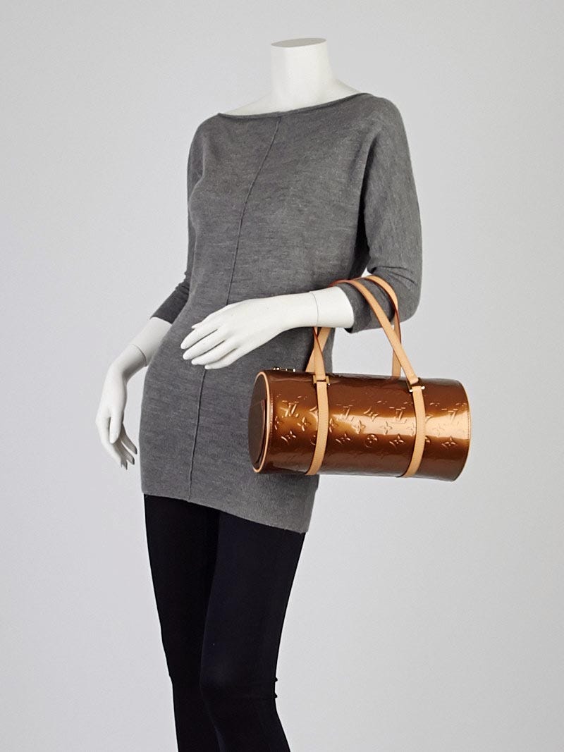 Louis-Vuitton-Monogram-Vernis-Bedford-Hand-Bag-Bronze-Brown-M91131