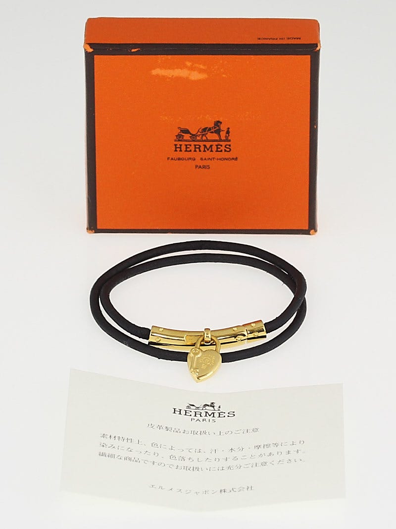 アクセサリー HERMES H Plate Leather Choker Bracelet Auth Vintage HERMES Hercule Choker Necklace Brown Leather