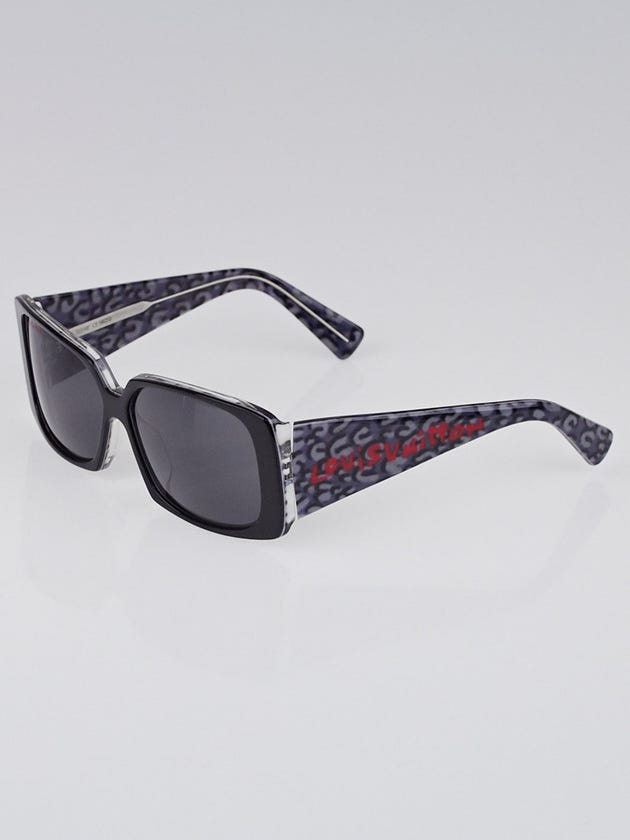 Louis Vuitton Limited Edition Grey Leopard Print Frame Stephen Sprouse Marquise Sunglasses