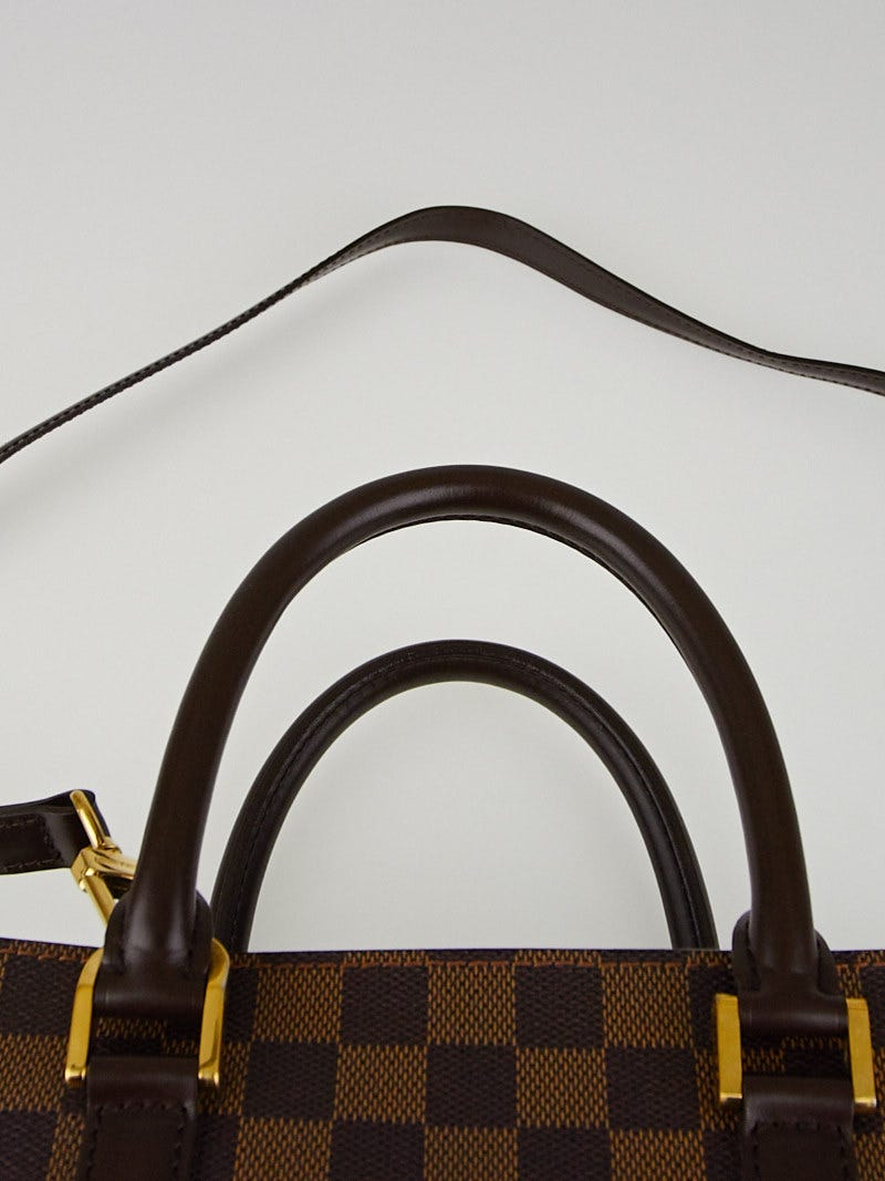 Louis+Vuitton+Triana+Satchel+Brown+Canvas for sale online